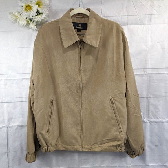 Gary Player Brown Ultra Suede Bomber 